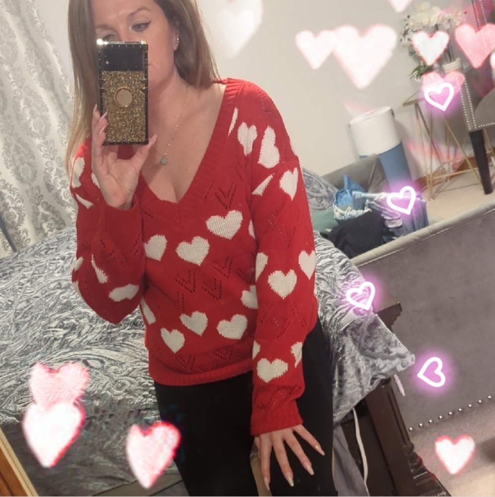 Red Heart Sweater